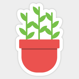 Simple Potted Plant Sticker